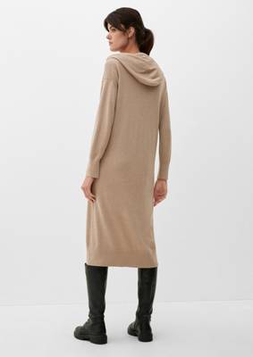 s.Oliver Kapuzenkleid aus Viskosemix Jerseykleider braun OY8666