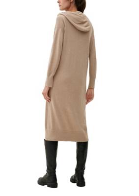 s.Oliver Kapuzenkleid aus Viskosemix Jerseykleider braun OY8666