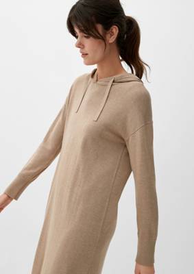 s.Oliver Kapuzenkleid aus Viskosemix Jerseykleider braun OY8666