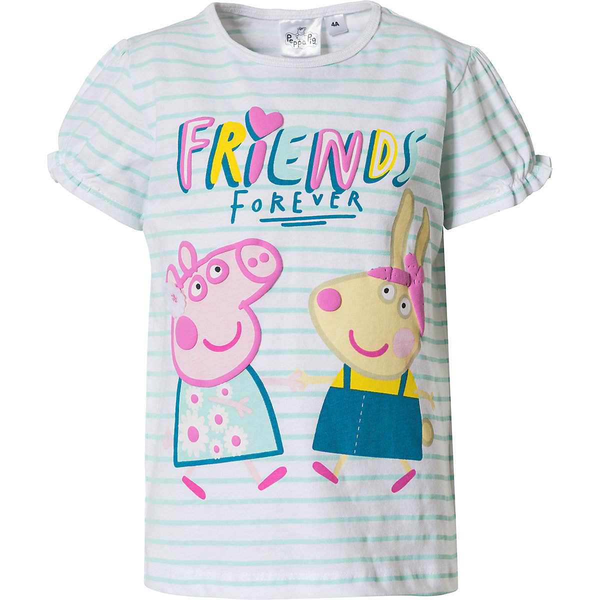Peppa Pig Peppa Pig T-Shirt für Mädchen hellblau/weiß