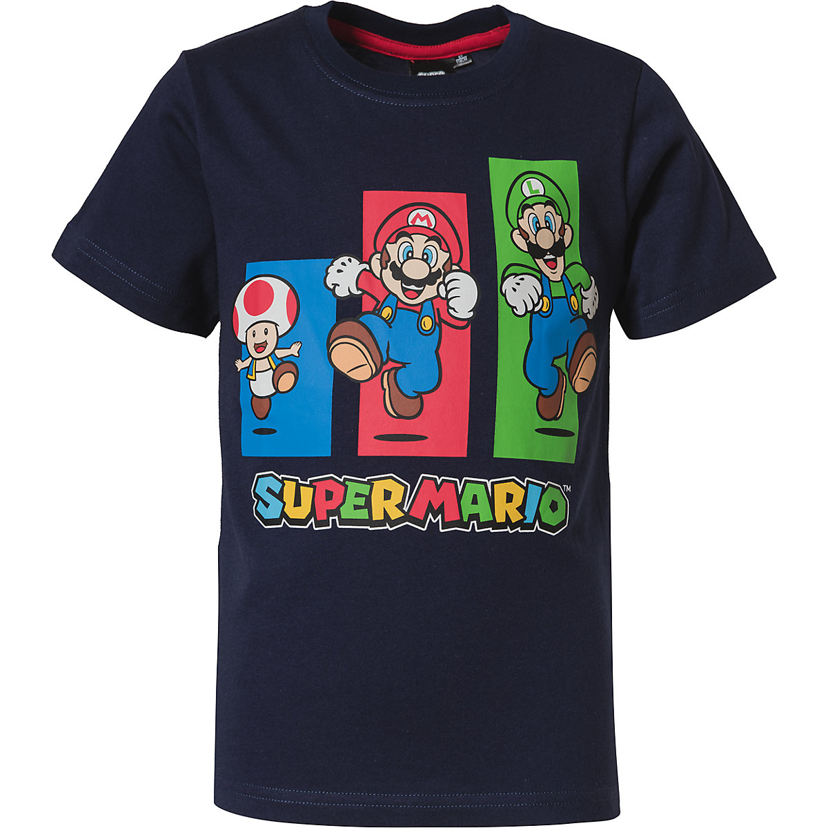 Super Mario Super Mario Kinder T-Shirt dunkelblau