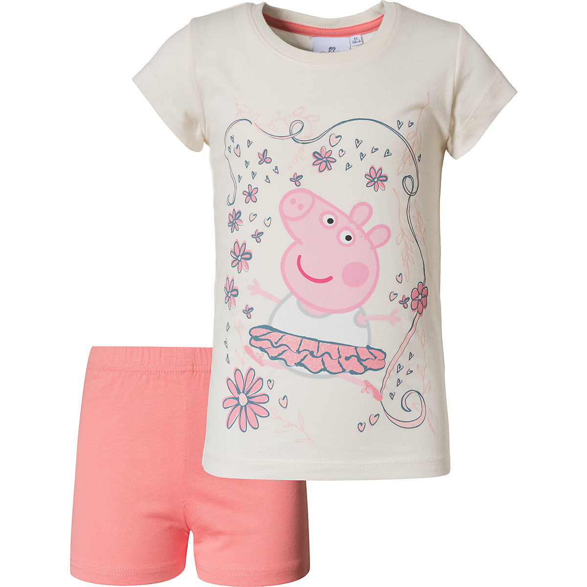 Peppa Pig Peppa Pig Kinder Schlafanzug offwhite