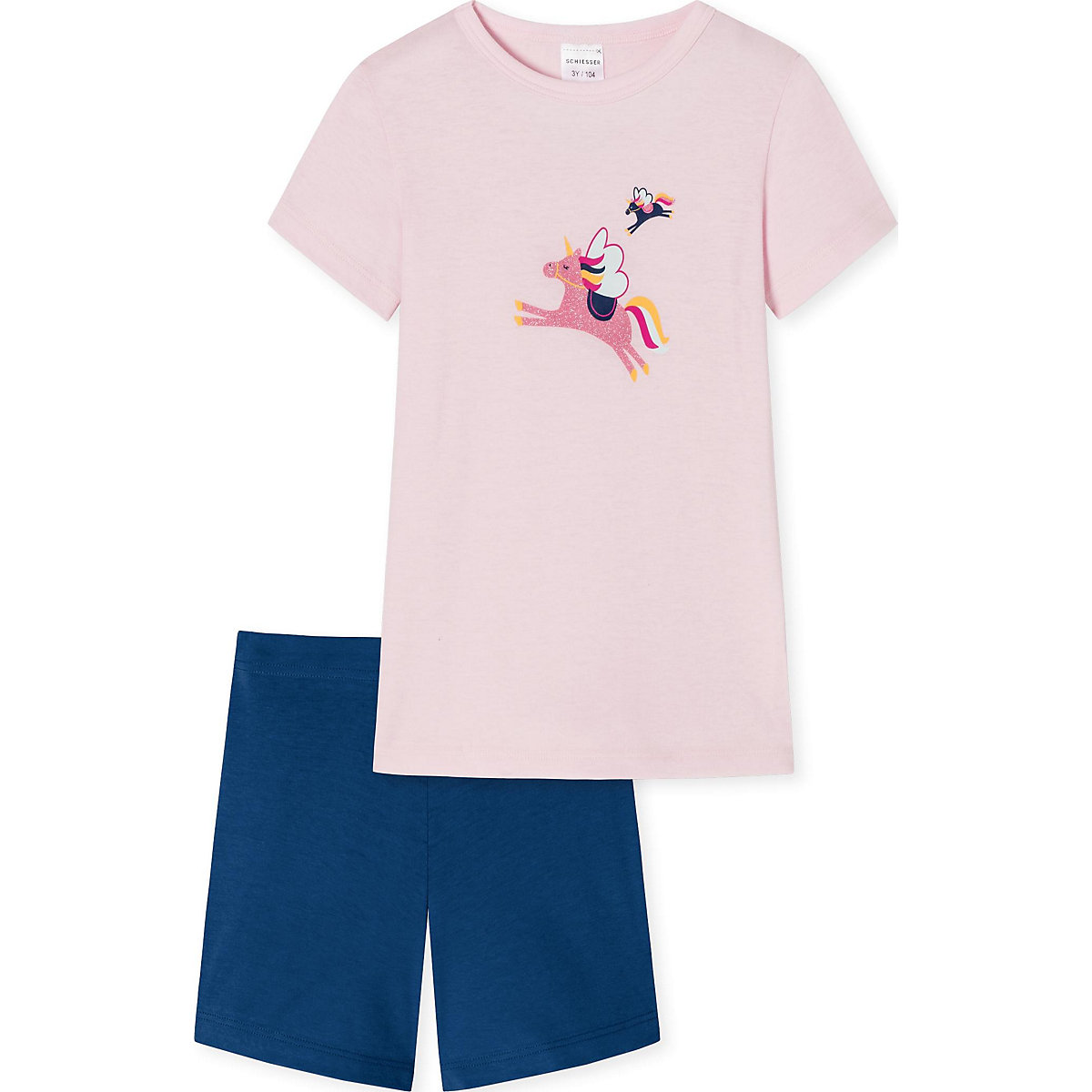 SCHIESSER Schlafanzug für Mädchen rosa