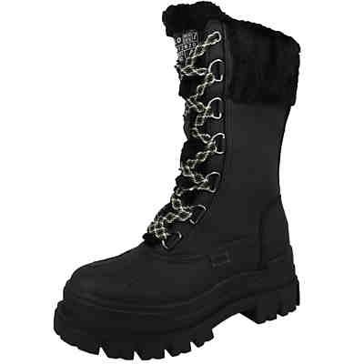 Damen Boots Stiefel  Winterschuhe Aspha Duck Boot Warm 1622184 Schwarz  Black  mit Perfect Fit durch Memory Foam Klassische Stiefel