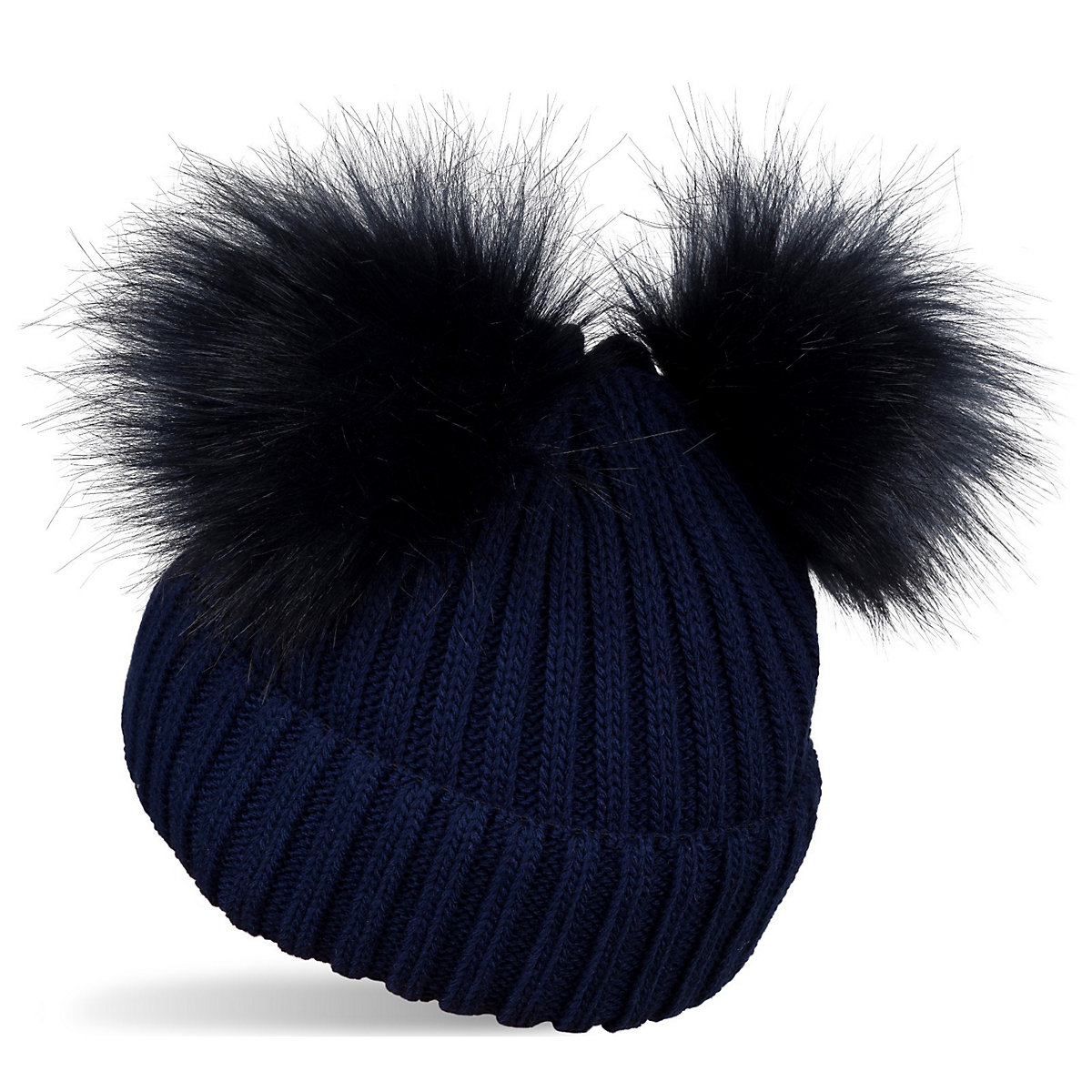 styleBREAKER Kinder Bommelmütze mit zwei Bommel für Mädchen dunkelblau styleBREAKER Kinder Bommelmütze mit zwei Bommel für Mädchen dunkelblau