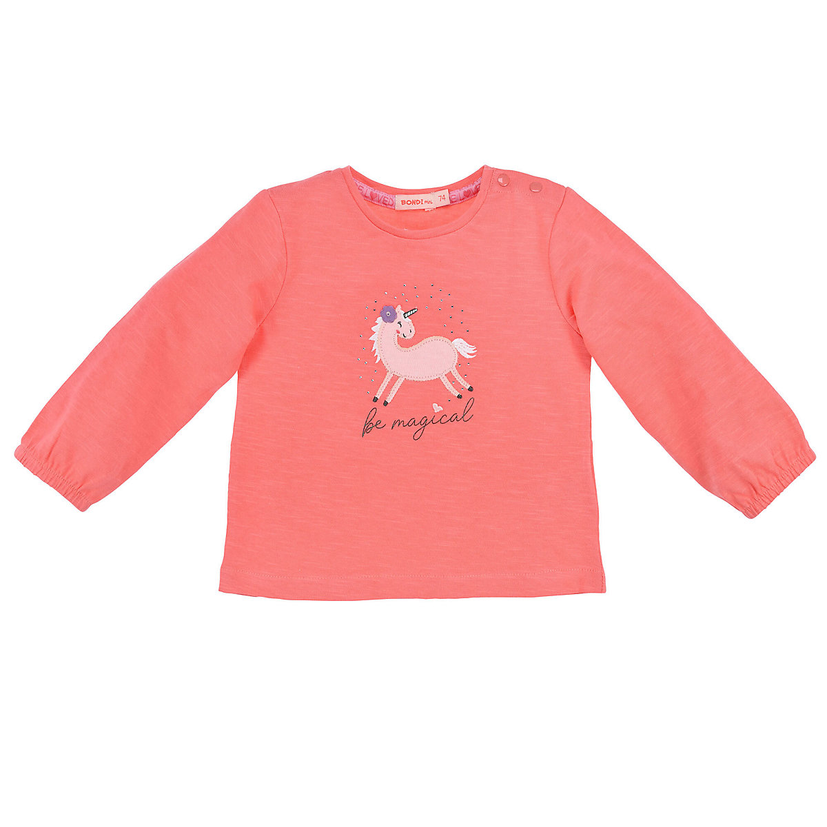 BONDI Kids T-Shirt langarm 'Unicorn' für Mädchen pink