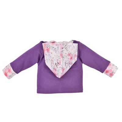 BONDI Kids Kapuzenjacke 'Family love' für Mädchen pflaume YB7824