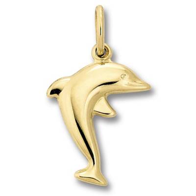 ONE ELEMENT Delfin Anhänger aus 333 Gelbgold Kettenanhänger für Mädchen gold
