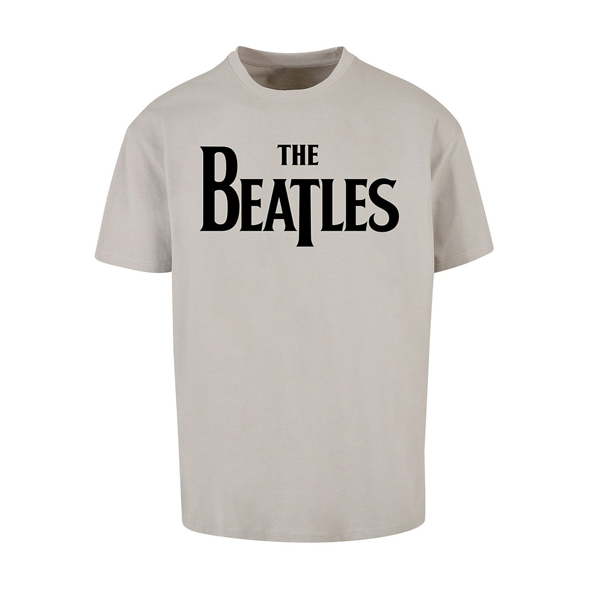F4NT4STIC The Beatles Band Drop T Logo Black T-Shirts hellgrau