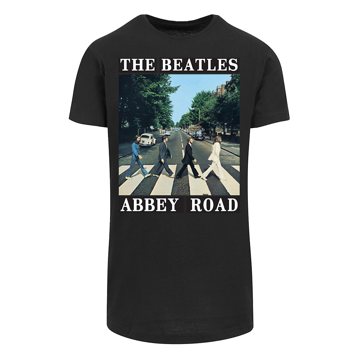F4NT4STIC The Beatles Band Abbey Road T-Shirts schwarz