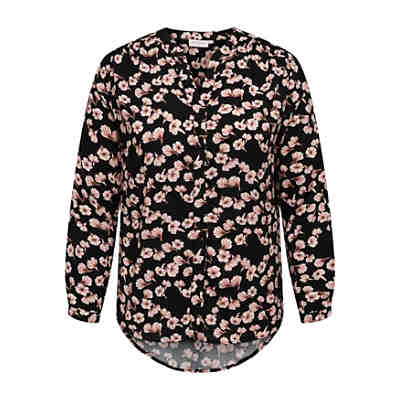 Lange Hemd Bluse Plus Size Übergrößen Blumen Tunika CARANITA