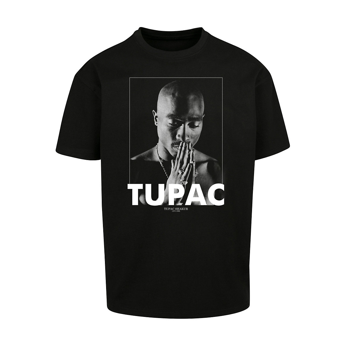 F4NT4STIC Tupac Shakur Praying T-Shirts schwarz