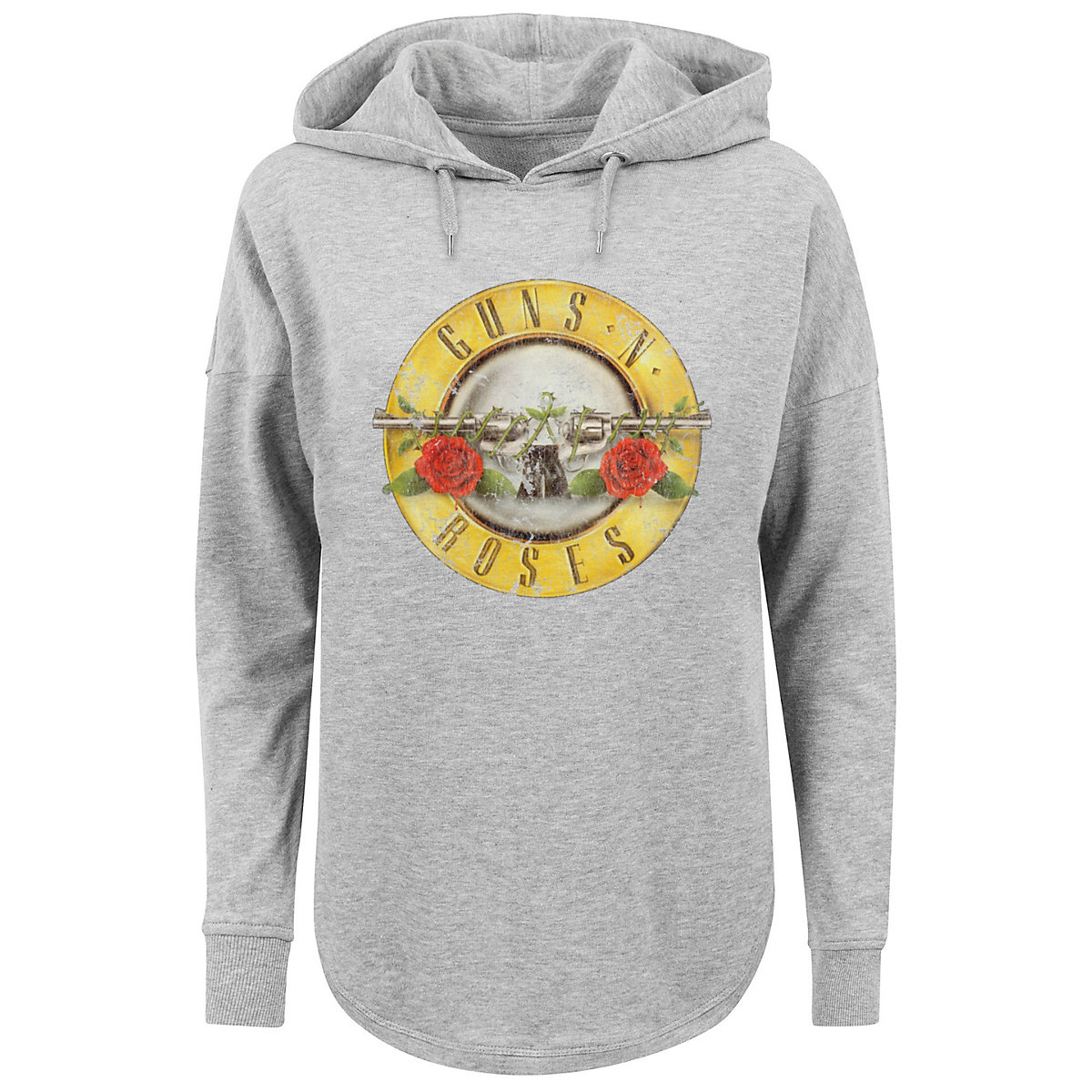 F4NT4STIC Guns 'n' Roses Band Vintage Classic Logo (Distressed) Black Kapuzenpullover grau F4NT4STIC Guns 'n' Roses Band Vintage Classic Logo (Distressed) Black Kapuzenpullover grau