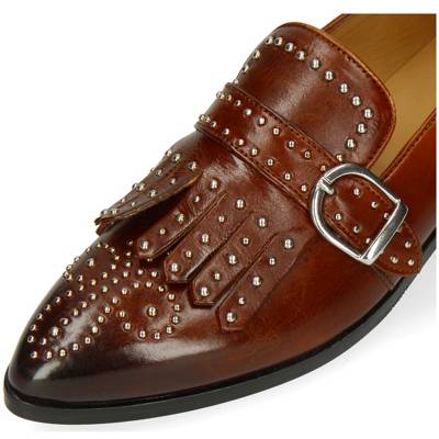 MELVIN &amp; HAMILTON Jessy 26 Monk Schuhe Business-Schnallenschuhe braun UR9485