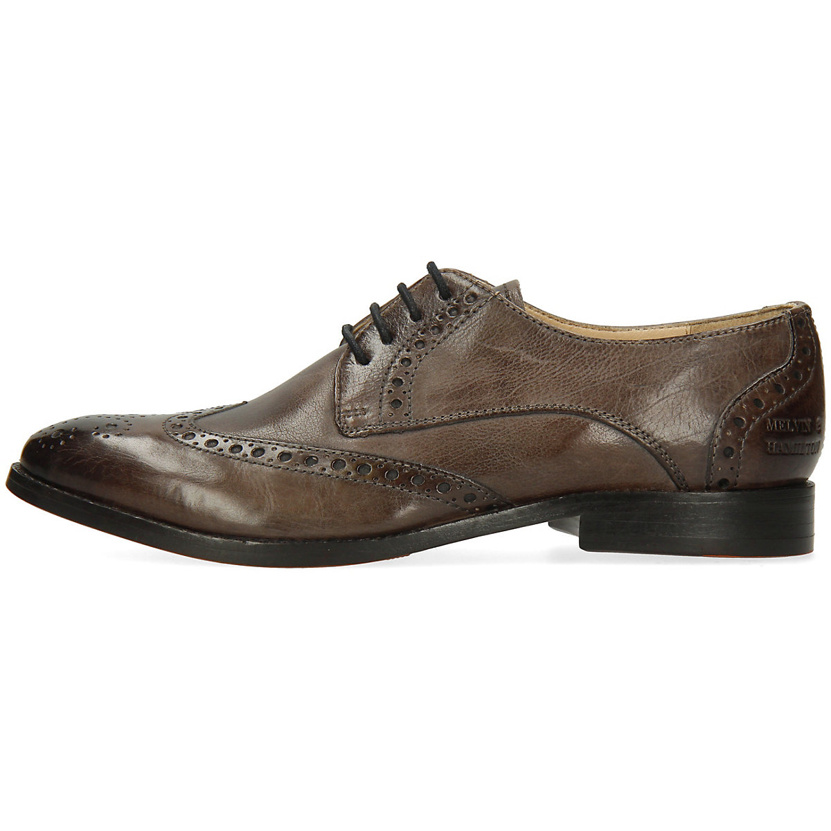 MELVIN &amp; HAMILTON Amelie 3 Derby Schuhe Business-Schnürschuhe grau UR9193