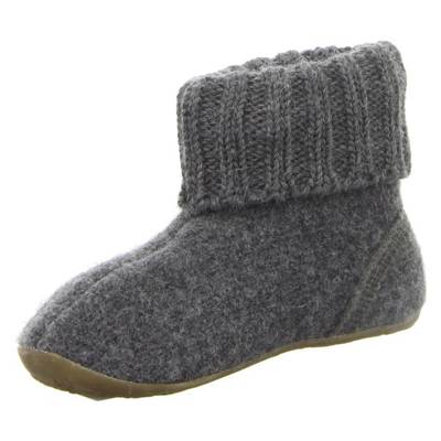 HAFLINGER Hausschuhe grau