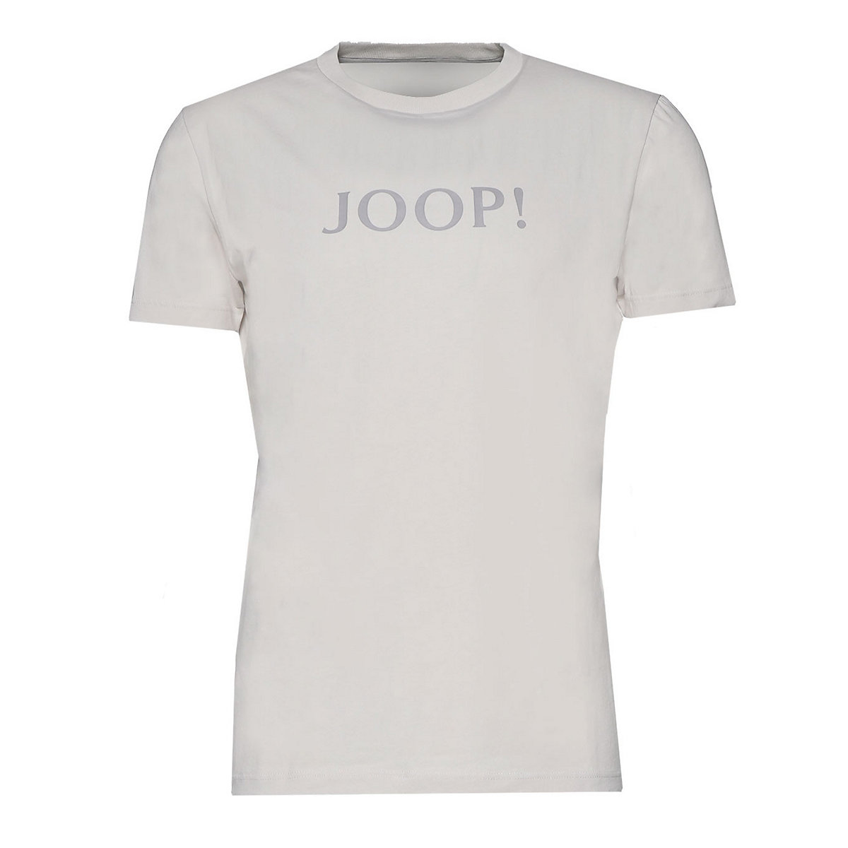 JOOP! Herren T-Shirt Loungewear Rundhals Halbarm Logo Cotton Stretch T-Shirts hellgrau