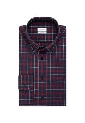 seidensticker Casual Hemd Regular Langarm Button-Down-Kragen Karo Langarmhemden blau GV11057
