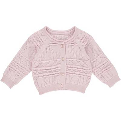 Fred´s World by GREEN COTTON Babystrickjacke für Mädchen pink
