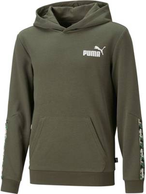 PUMA Kinder Kapuzenpullover ESS TAPE CAMO HOODIE TR B grün