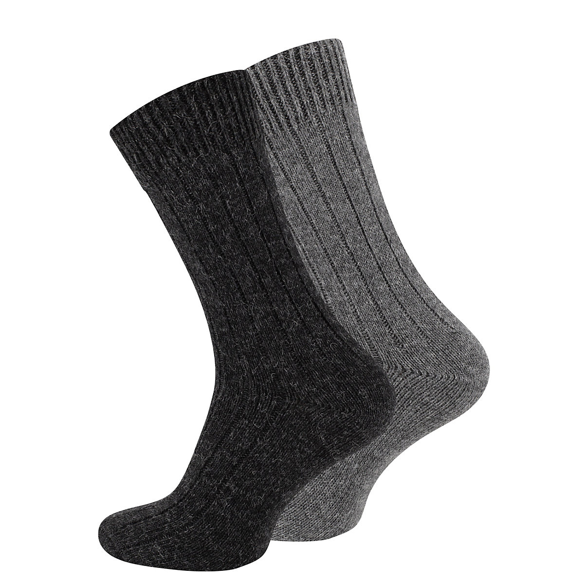 Cotton Prime 2 Paar Wollsocken Alpaka Socken Socken anthrazit