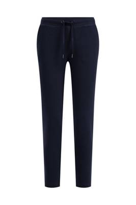 WE Fashion Damen-Sweathose mit Strukturmuster Jogginghosen blau