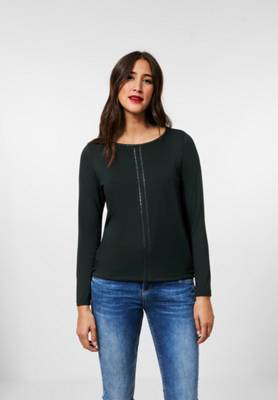 Street One Jerseyshirt mit Wordingprint mint