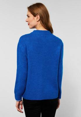 Street One Strickpullover mit Wording blau
