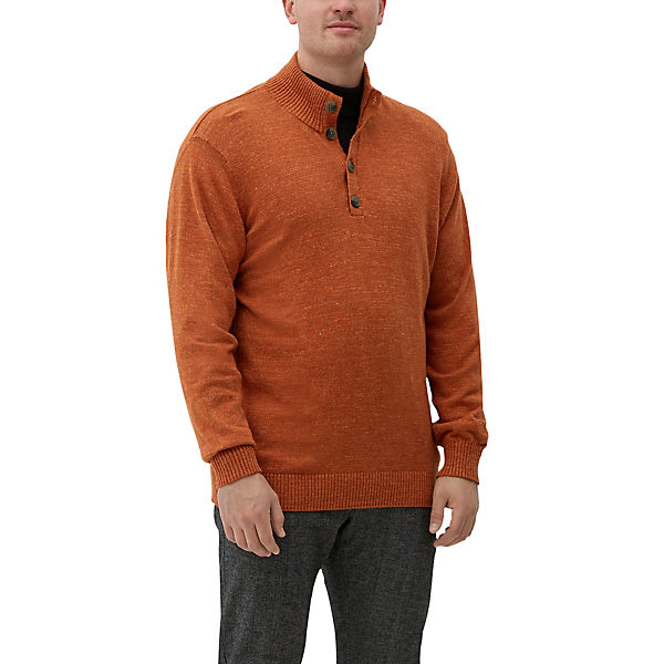 Strick-Troyer mit Rippdetails Pullover