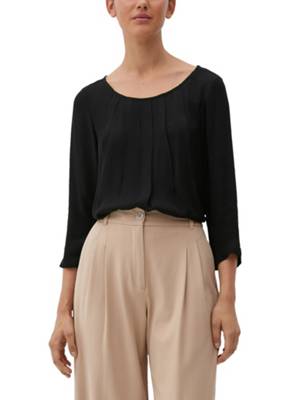 s.Oliver BLACK LABEL Kurzarmbluse schwarz