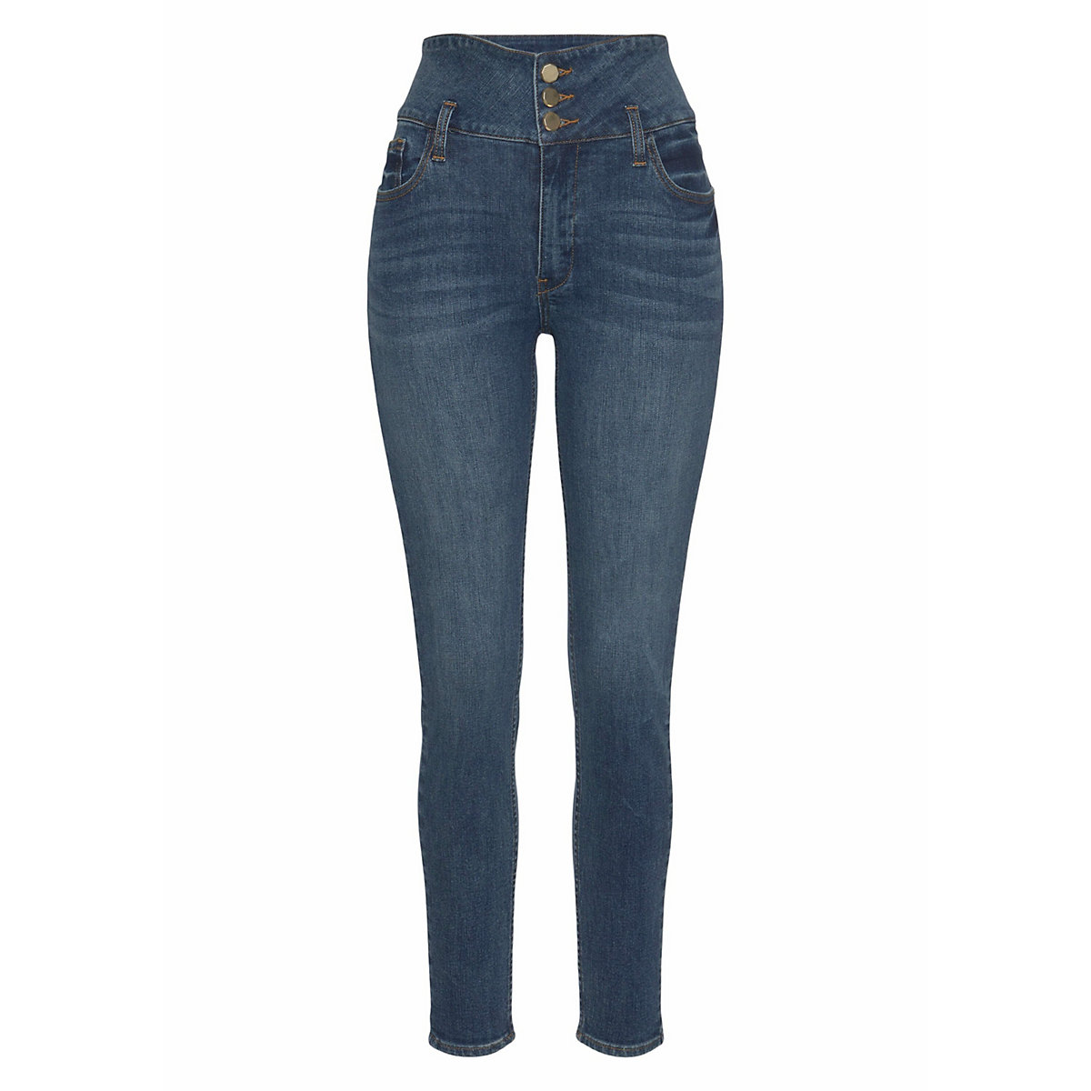 LASCANA High-waist-Jeans blau