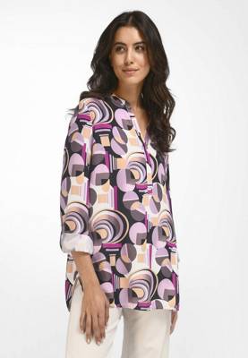 EMILIA LAY Druckbluse Viscose Langarmblusen pink