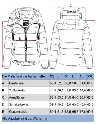 NAVAHOO Steppjacke Amayaa Winterjacken gelb YB6712