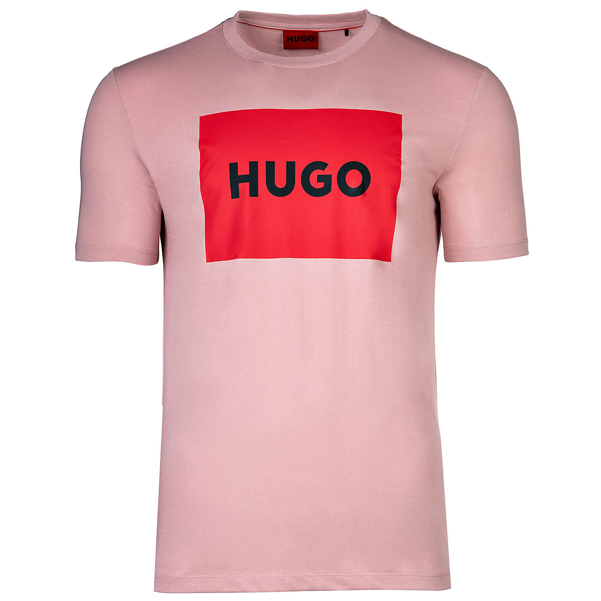 HUGO Herren T-Shirt Dulive222 Rundhals Kurzarm Logo Baumwolle T-Shirts rosa