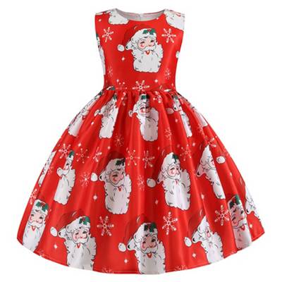 frler frler Weihnachten Kleid Kleider für Mädchen rot