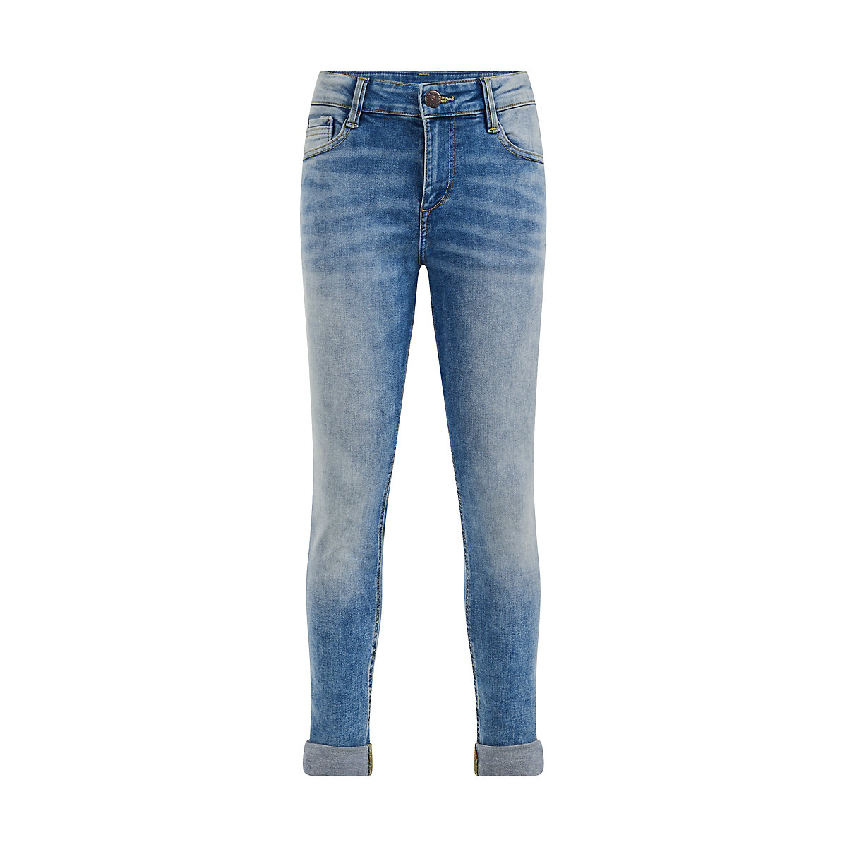 WE Fashion Skinny-Fit-Jeans für Jungen mit Stretch Jeanshosen für Jungen blau