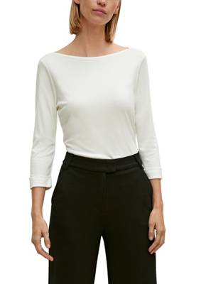 comma 3/4-Arm-Shirt aus Jersey Tops weiß