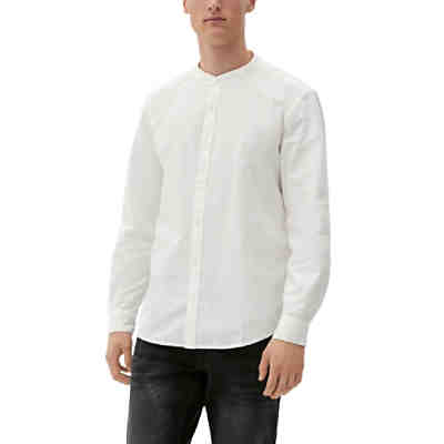 Extra Slim: Hemd mit Piqué-Struktur Langarmhemden