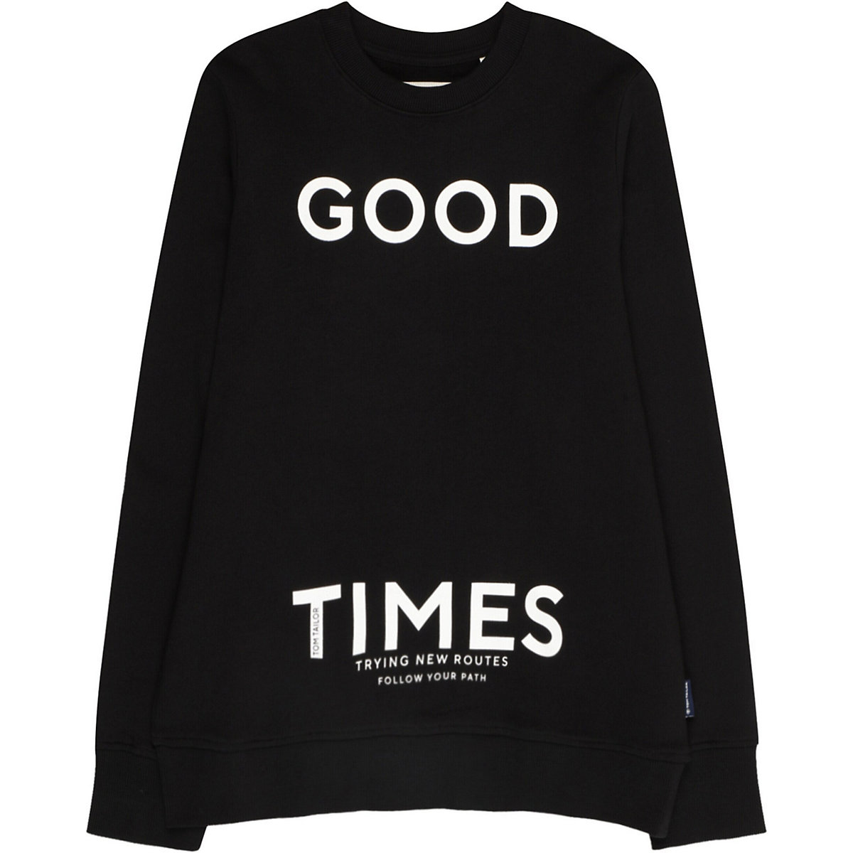 TOM TAILOR Sweatshirt für Kinder schwarz/weiß