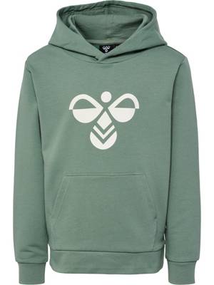 hummel hmlCUATRO HOODIE Kapuzenpullover für Kinder grün Modell 2