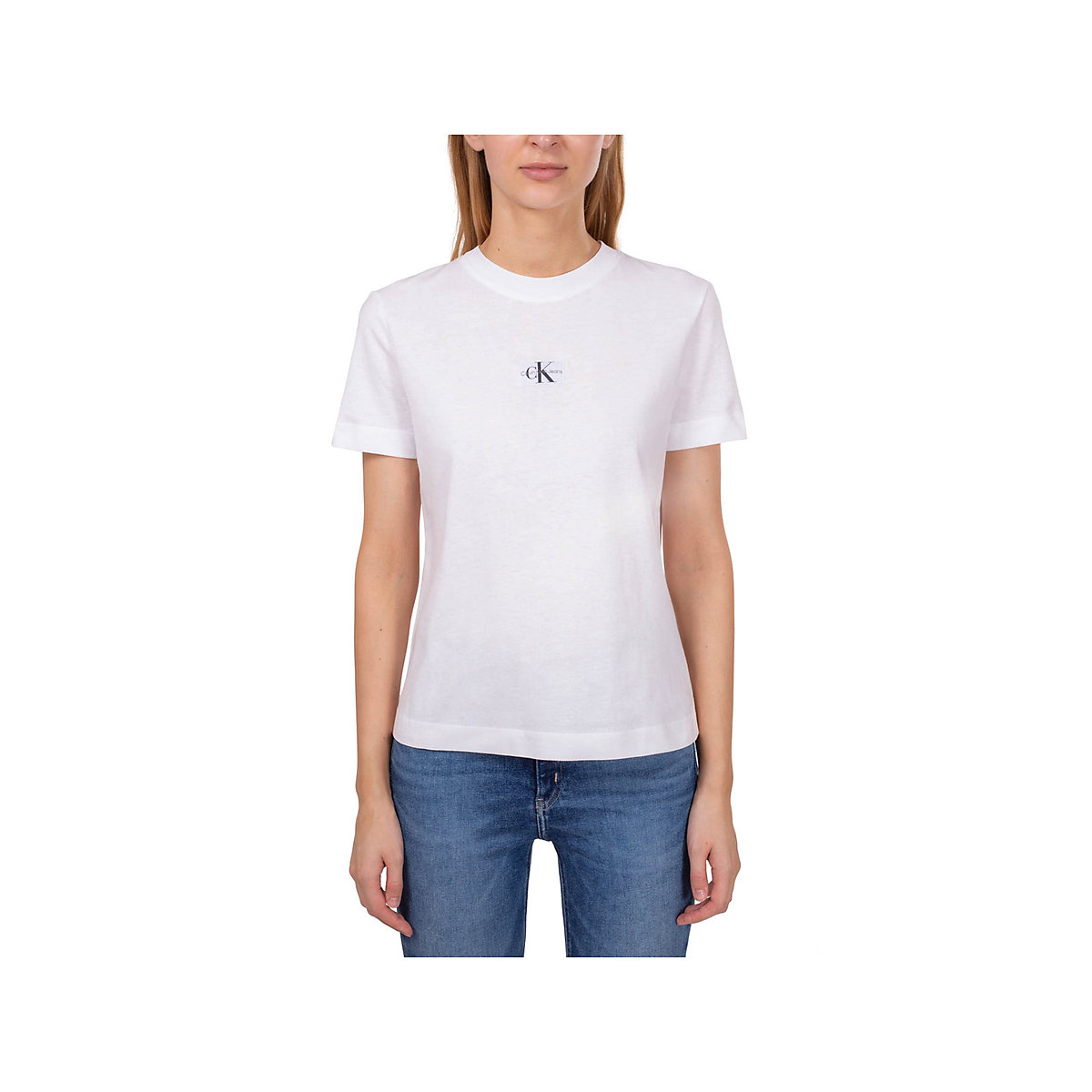 Calvin Klein Rundhals T-Shirt weiß