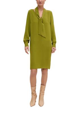 comma Midikleid mit Schaldetail Jerseykleider grün