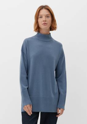 s.Oliver BLACK LABEL Shirt aus Lyocellmix T-Shirts blau