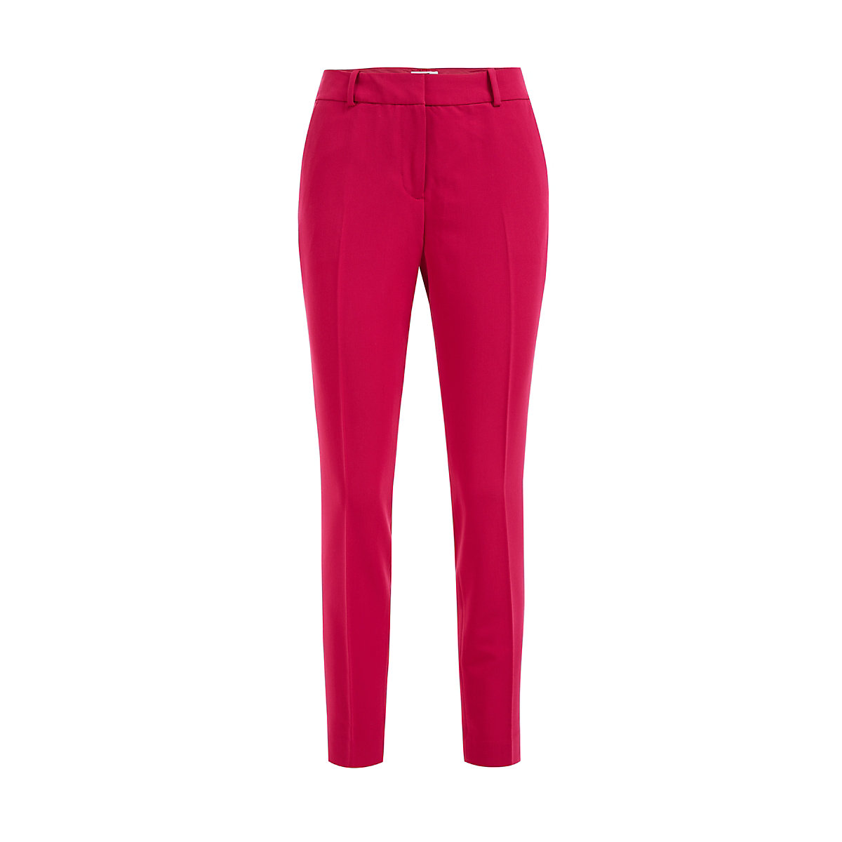 WE Fashion Damen-Slim-Fit-Hose Stoffhosen rosa