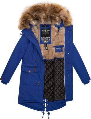 NAVAHOO Wintermantel Rosinchen Wintermäntel blau SE7973