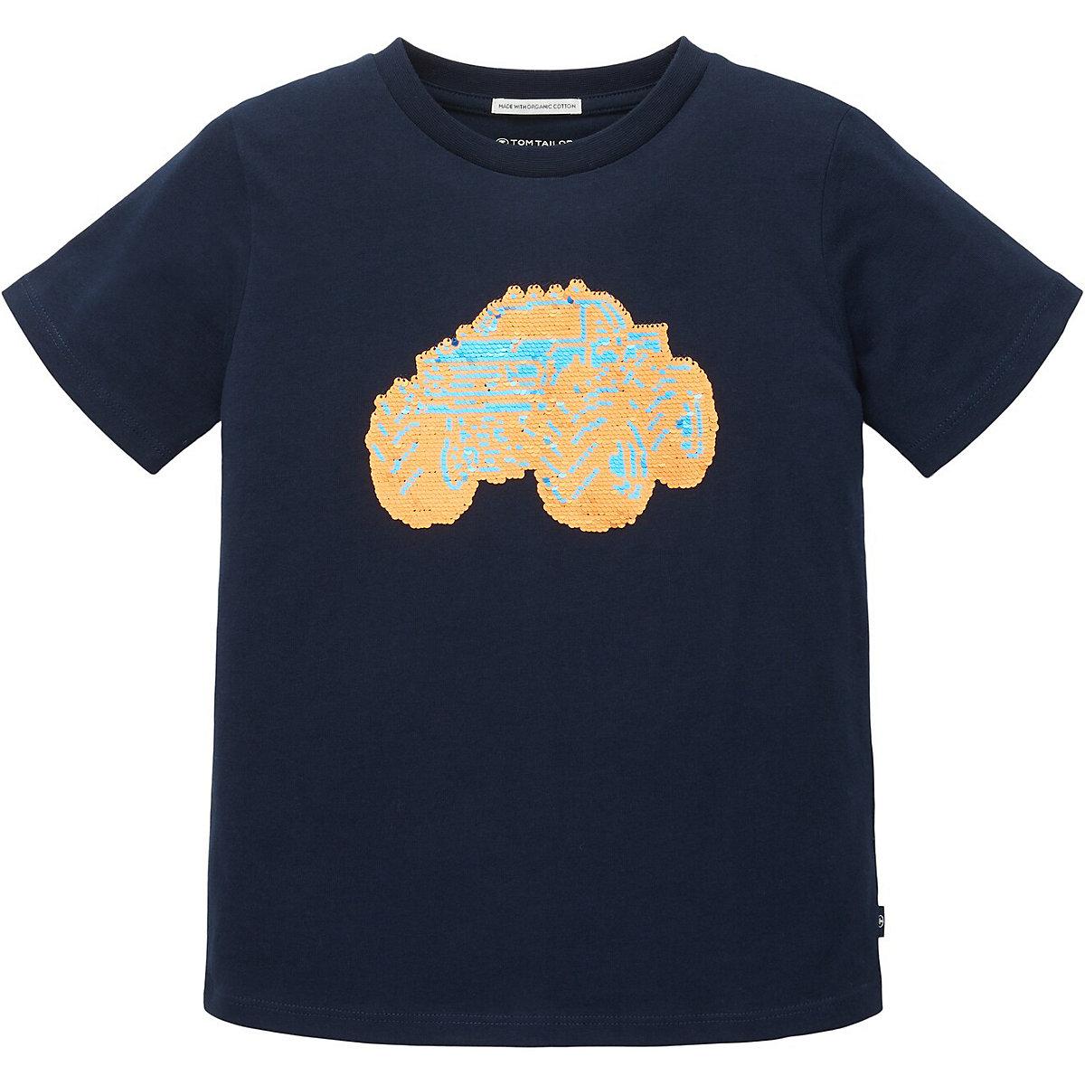 TOM TAILOR T-Shirt für Jungen Wendepailletten dunkelblau
