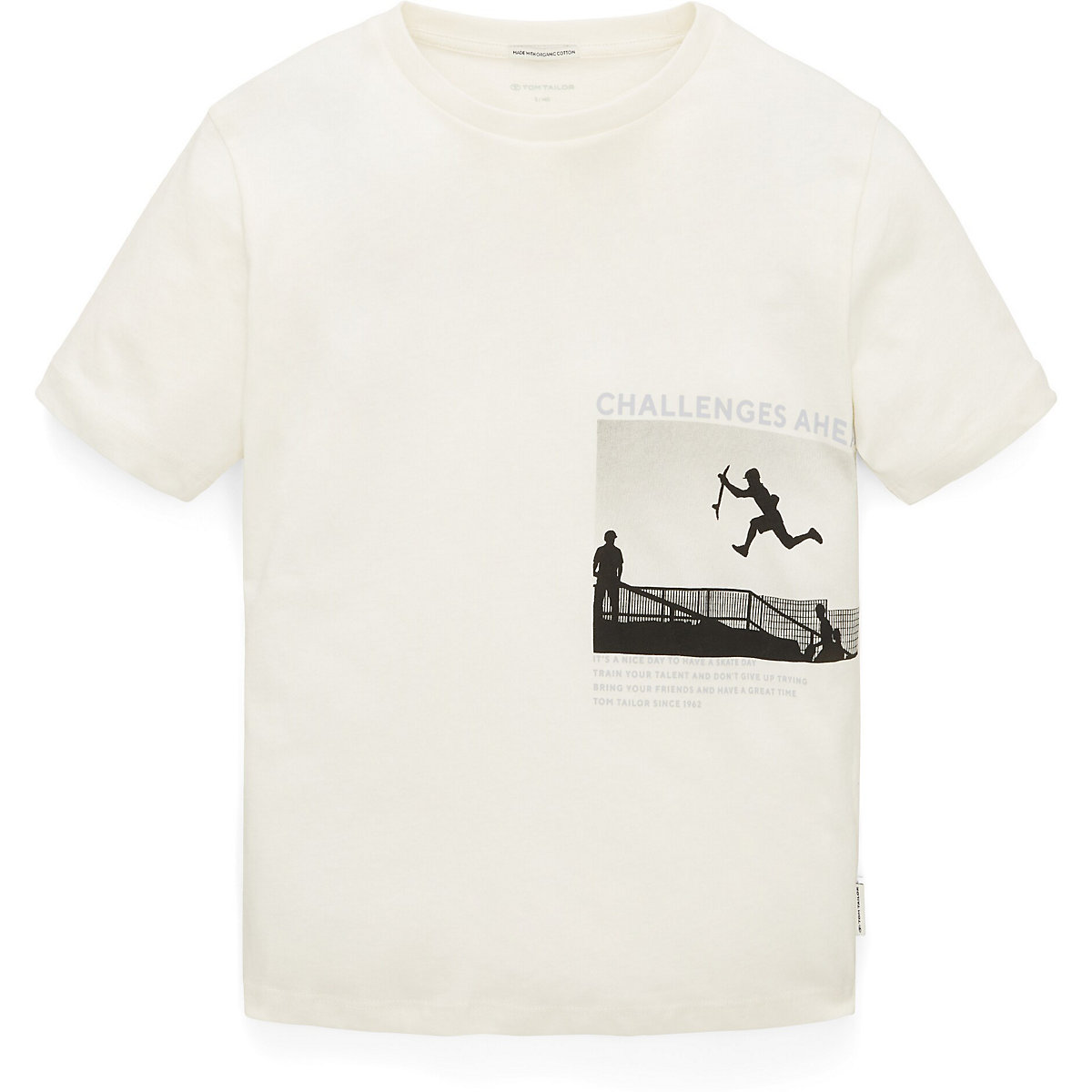 TOM TAILOR T-Shirt für Jungen wollweiß