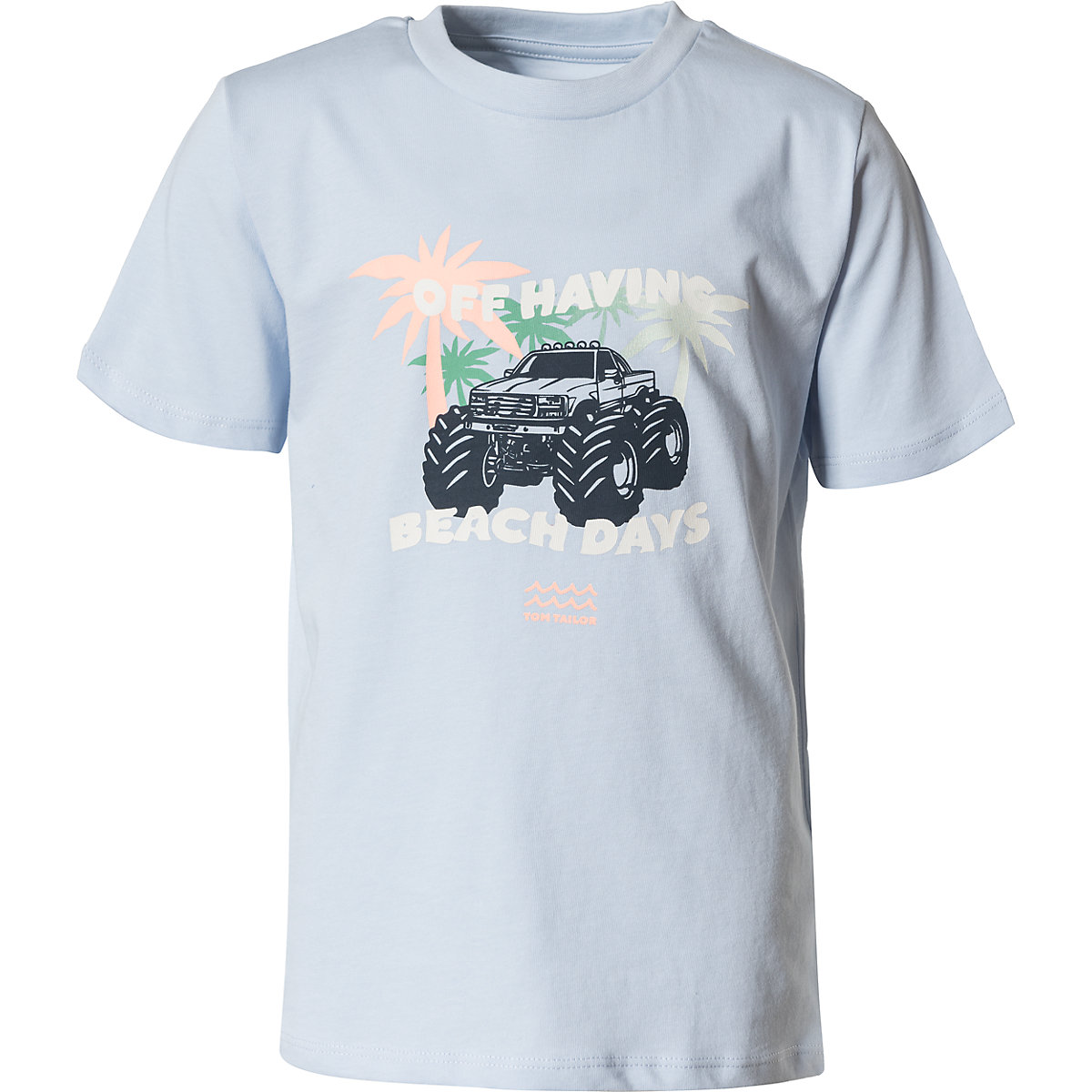 TOM TAILOR T-Shirt für Jungen Fahrzeuge hellblau
