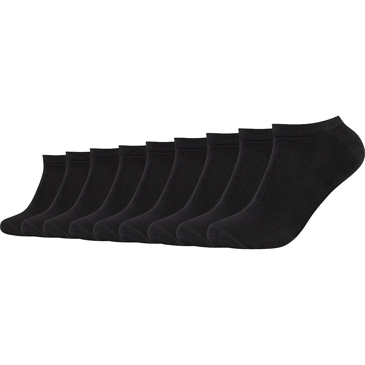 camano Unisex-Sneaker-Socken 9 Paar Baumwolle ca-soft schwarz camano Unisex-Sneaker-Socken 9 Paar Baumwolle ca-soft schwarz