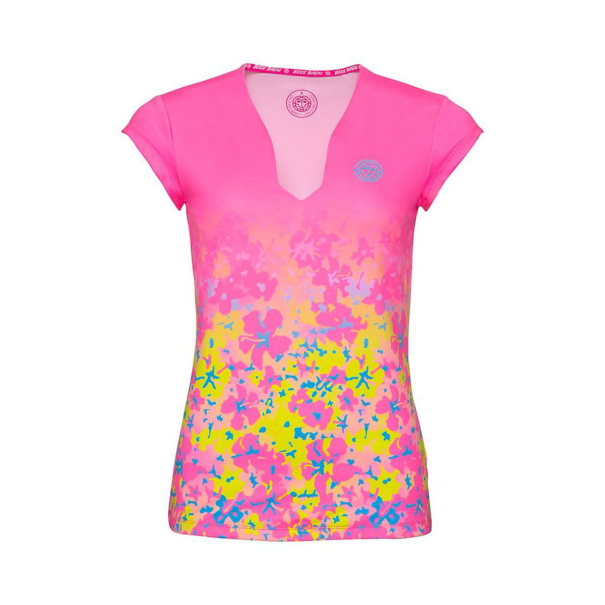 BIDI BADU® Bella 2.0 Tech V-Neck Tee T-Shirts pink